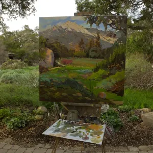 Plein Air painting of Meadow by Chris Potter