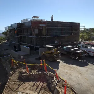 Pritzlaff Conservation Center Construction, exterior looking southwest