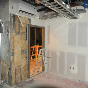 Pritzlaff Conservation Center Construction, looking northeast across IT closet
