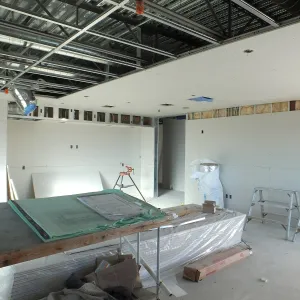 Pritzlaff Conservation Center Construction, looking northeast across Conference/Training area