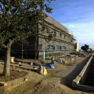Pritzlaff Conservation Center Construction, Exterior looking southeast