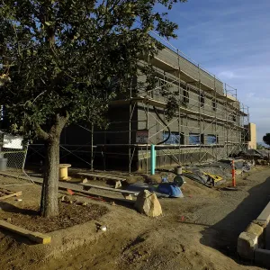 Pritzlaff Conservation Center Construction, Exterior looking southeast