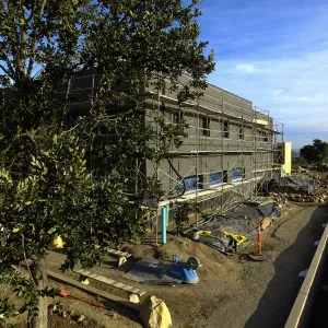 Pritzlaff Conservation Center Construction, Exterior looking southeast