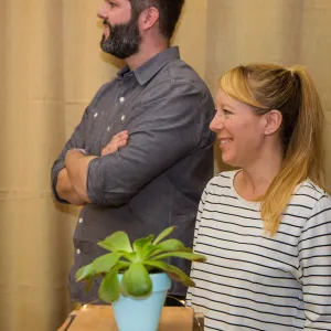 2016 Santa Barbara Beer Garden Event, VIP lounge, Pretzel Guild, Larissa and Nick