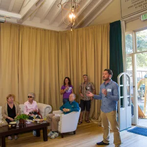2016 Santa Barbara Beer Garden Event, Jeremy Bassan Co-chair for the Beer Garden, Welcome Address, VIP lounge
