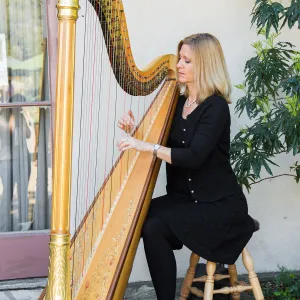 2016 Santa Barbara Beer Garden Event, Laurie Rasmussen, VIP Lounge Harpist