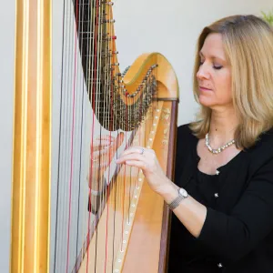 2016 Santa Barbara Beer Garden Event, Laurie Rasmussen, VIP Lounge Harpist