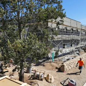 Pritzlaff Conservation Center Construction, Exterior looking southeast