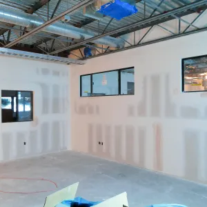 Pritzlaff Conservation Center Construction, looking southeast across wet lab area