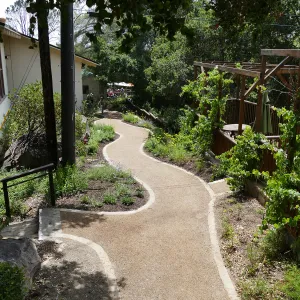 Home Demonstration Garden Renovation, view 33, looking south along path west of Herbarium