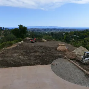 Island View Garden Installation, view looking southwest from Pritzlaff Conservation Center Deck