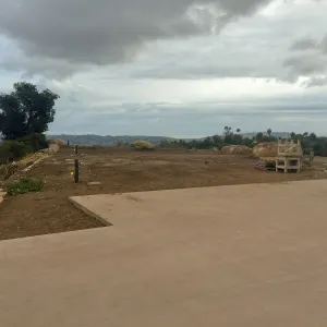 Island View Garden Installation, site before start of planting work