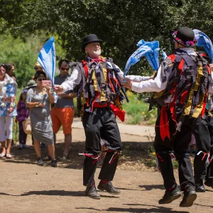 Cultivating the Wild: Native Gardens Tour and 90th Birthday Celebration, Pacific Sword Co. Morris Dancing