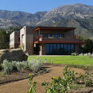 Pritzlaff Conservation Center looking north from the Island View Garden