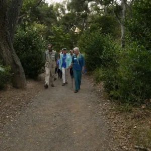 Member Appreciation Month, Full Moon Hike, hikers in Canyon