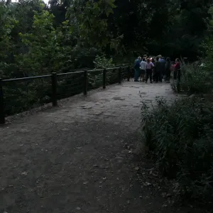 Member Appreciation Month, Full Moon Hike, hikers at Mission Dam