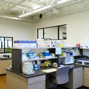Pritzlaff Conservation Center Construction, looking southeast across wet lab area