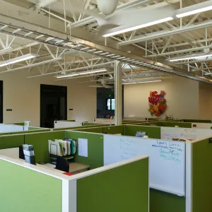 Pritzlaff Conservation Center Construction, looking southeast across Administrative office area