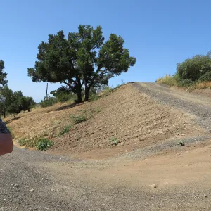 Recycled Asphalt on East slope cartpath