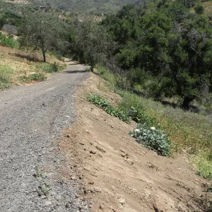 Recycled Asphalt on East slope cartpath