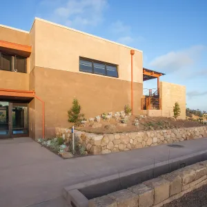 Pritzlaff Conservation Center exterior, south end of west face