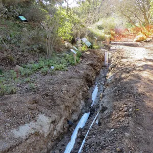 Sewer line installation in Arroyo