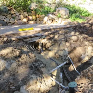 Sewer line installation in Arroyo