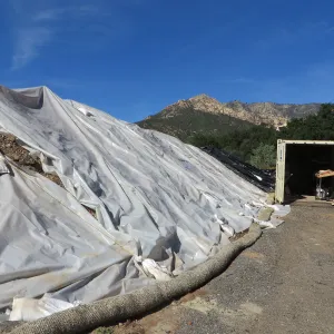 Upper parking lot during construction