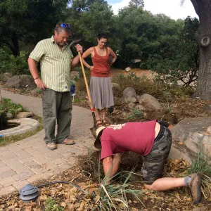 Working in the Home Demo Garden