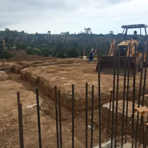 Footings at the Pritzlaff Conservation Center