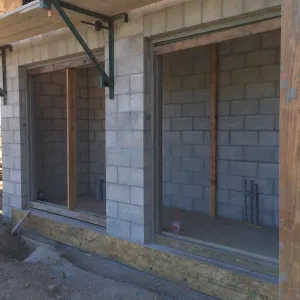 Pritzlaff Conservation Center construction, southeast corner