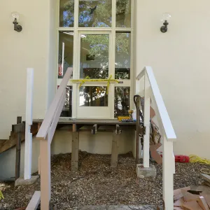 Old Herbarium, now Education Center, entry steps repair