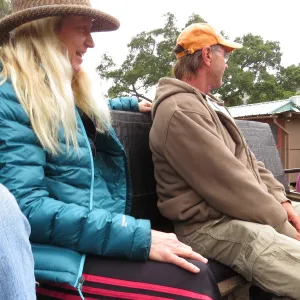 Santa Cruz Island Trip, Diana Blanchard, Dale Parks, and Diane Fox