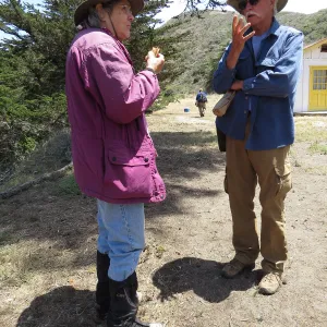 Santa Cruz Island Trip, Diane Fox and Steve Junak