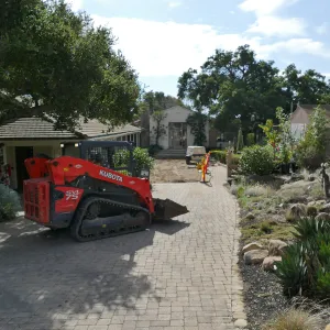 Courtyard renovation, removing pavers