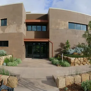 Pritzlaff Conservation Center, panorama of west face
