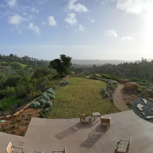 Island View Garden, panorama from Pritzlaff Conservation Center Deck