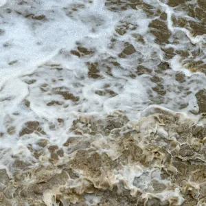 Whitewater below Mission Dam during rainstorm