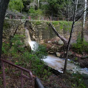 Mission Dam waterfall