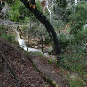 Mission Dam waterfall