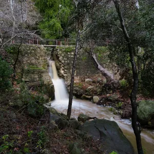 Mission Dam waterfall