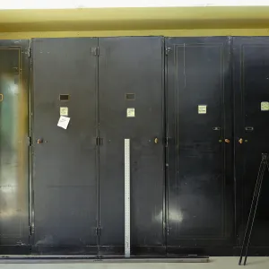 Old herbarium cabinets after collection was moved to the Pritzlaff Conservation Center