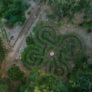 Centennial Maze, aerial view
