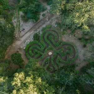 Centennial Maze, aerial view