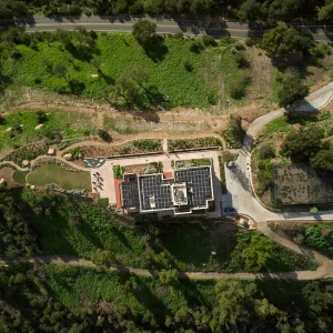 Pritzlaff Conservation Center and Island View Garden aerial view