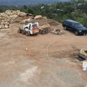 Laying out Island sculpture at Pritzlaff Conservation Center