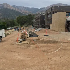 Laying out Island sculpture at Pritzlaff Conservation Center