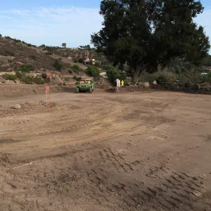 Upper parking lot construction