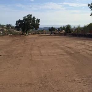 Upper parking lot construction