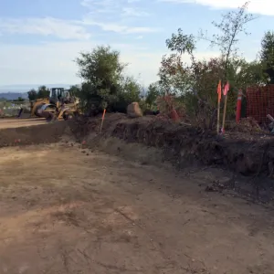 Upper parking lot construction